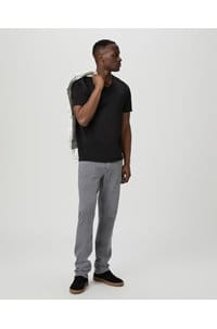 restin v neck t-shirt in black