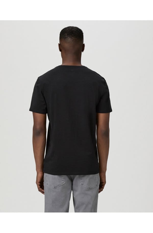 restin v neck t-shirt in black