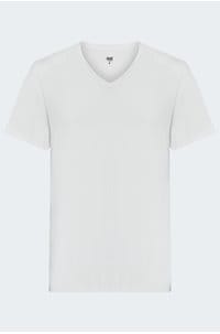 restin v neck t-shirt in white