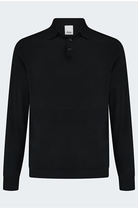 Poloneck Sweater in Black