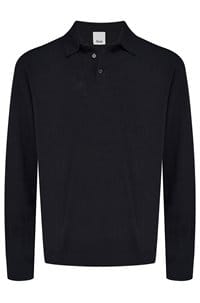 poloneck sweater in navy