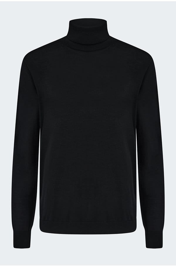 turtleneck sweater in black