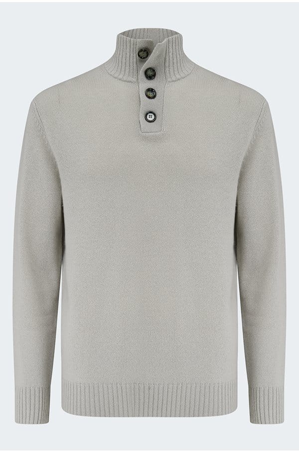 mockneck sweater in starlet