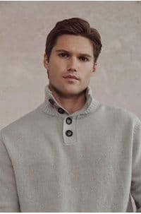 mockneck sweater in starlet