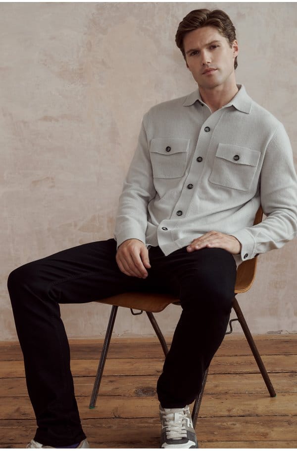 overshirt in starlet