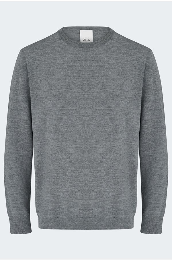 crew neck sweater in grey