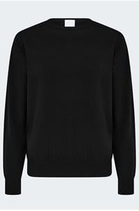 crew neck sweater in black