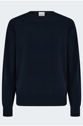 Crew Neck Sweater in Navy