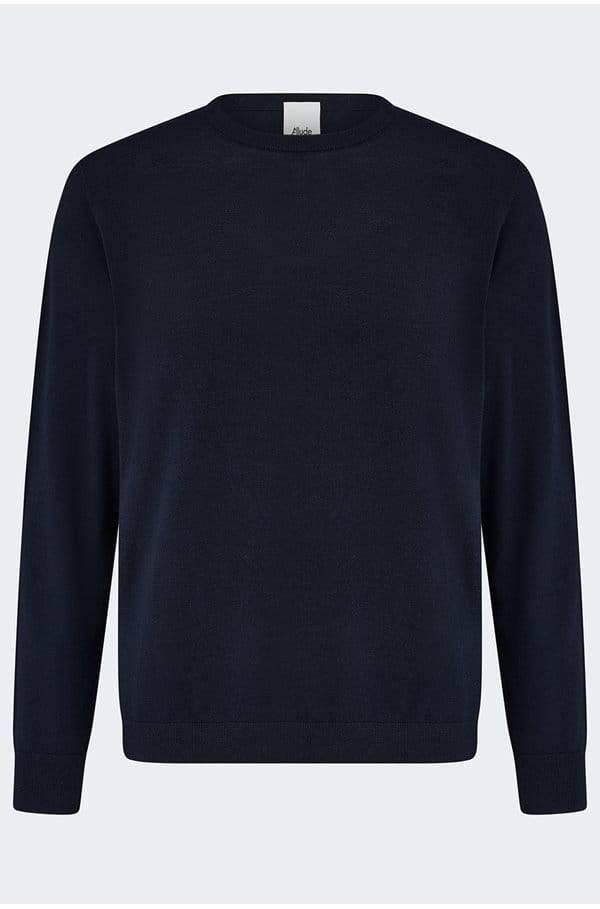 cashmere crew neck in navy