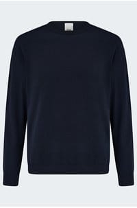 cashmere crew neck in navy