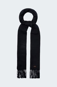 two faced scarf in navy blue