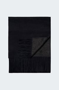 two faced scarf in navy blue