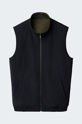 Reversible Vest in Navy Blue