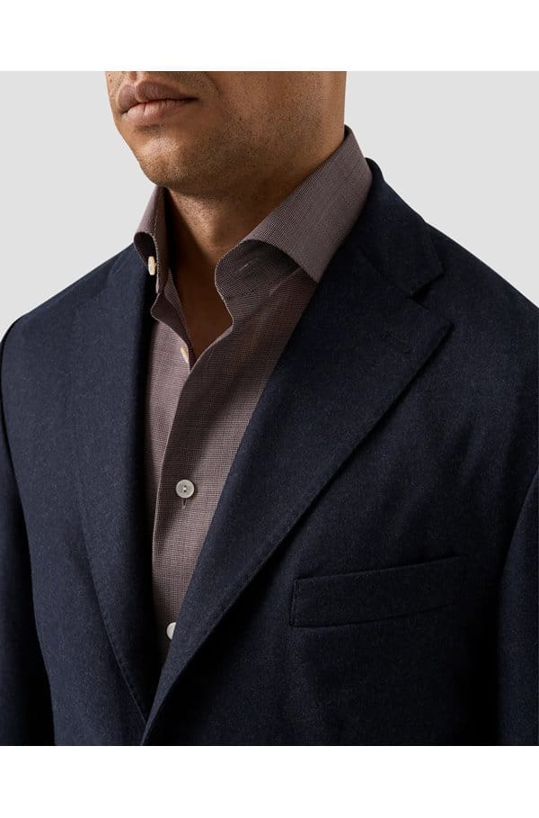 soft jacket in navy blue