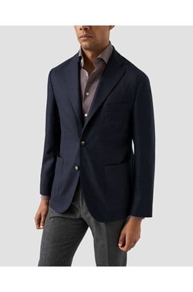 Soft Jacket in Navy Blue