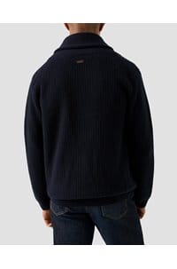 shawl cardi in navy blue