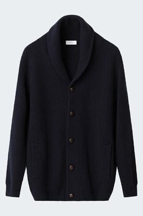 Shawl Cardi in Navy Blue