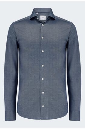 Filo Di Scozia Shirt in Dark Blue