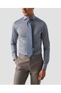 filo di scozia shirt in dark blue