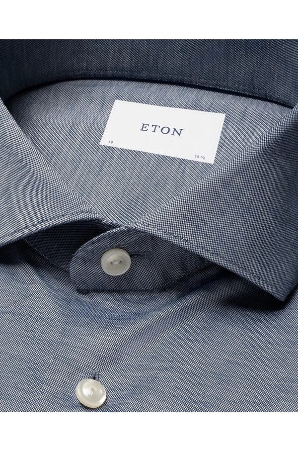 filo di scozia shirt in dark blue