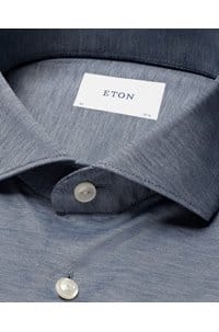 filo di scozia shirt in dark blue