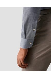 filo di scozia shirt in dark blue