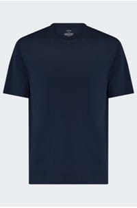 cotton silk tee in navy