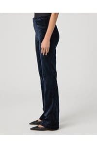 clean front high rise laurel canyon in deep navy velvet