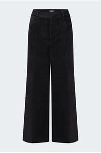 clean front anessa wide jean in black velvet