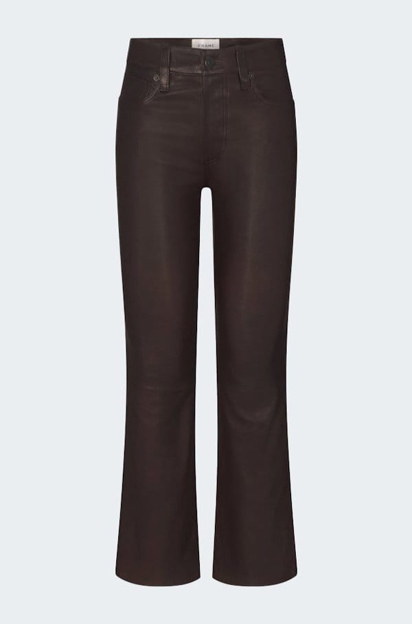 the reboot crop in leather truffle