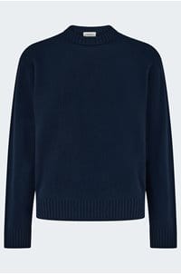 cashmere sweater in navy