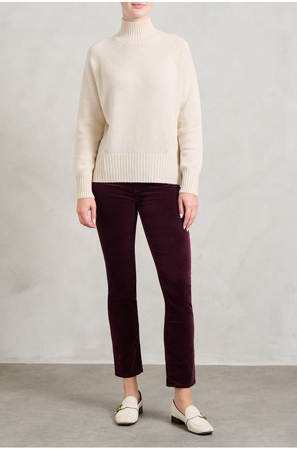 mari straight jean in winery velvet