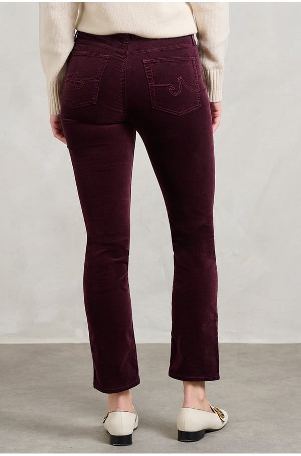 mari straight jean in winery velvet