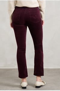 mari straight jean in winery velvet