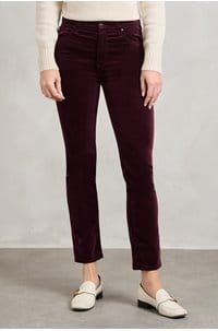 mari straight jean in winery velvet
