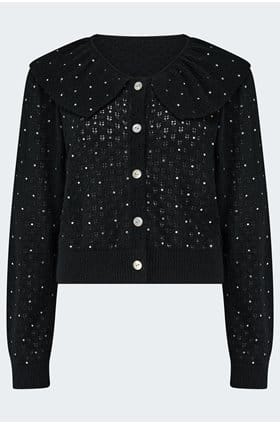 Jelena Cardigan Black Embellished