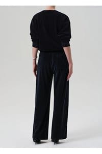 brynn velour drawstring pant in notte