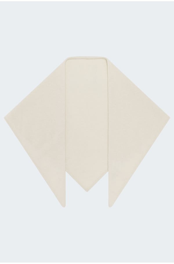 triangle scarf in cream