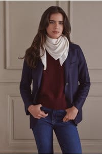 triangle scarf in cream