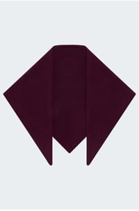 triangle scarf in burgundy 