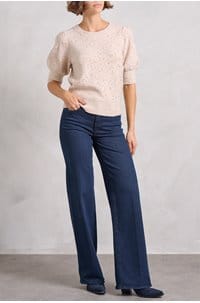 gladiolus sweater in soft pink