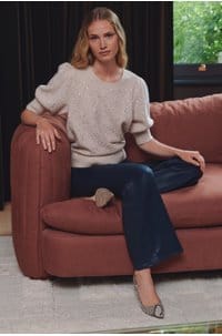 gladiolus sweater in soft pink