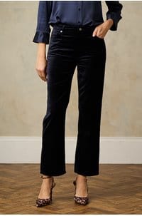 le sleek straight in navy velvet