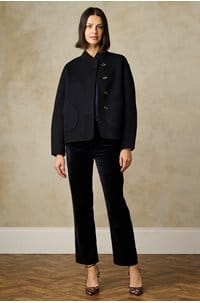 le sleek straight in navy velvet