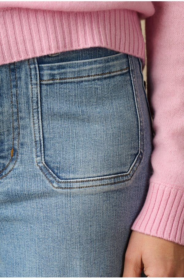 le slim palazzo with modernist pockets in diverge