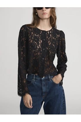 The Lace Blouse in Black