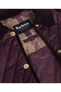 marla quilted jacket in black cherry