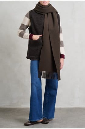 Gilda Scarf in Dark Khaki