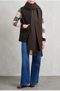 gilda scarf in dark khaki