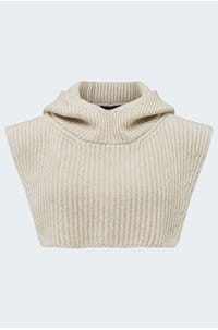 sud balaclava in ecru chine